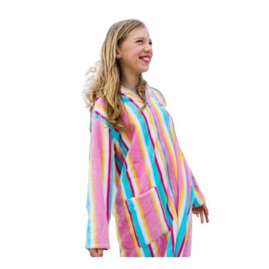 Candy Stripe Swim Gown