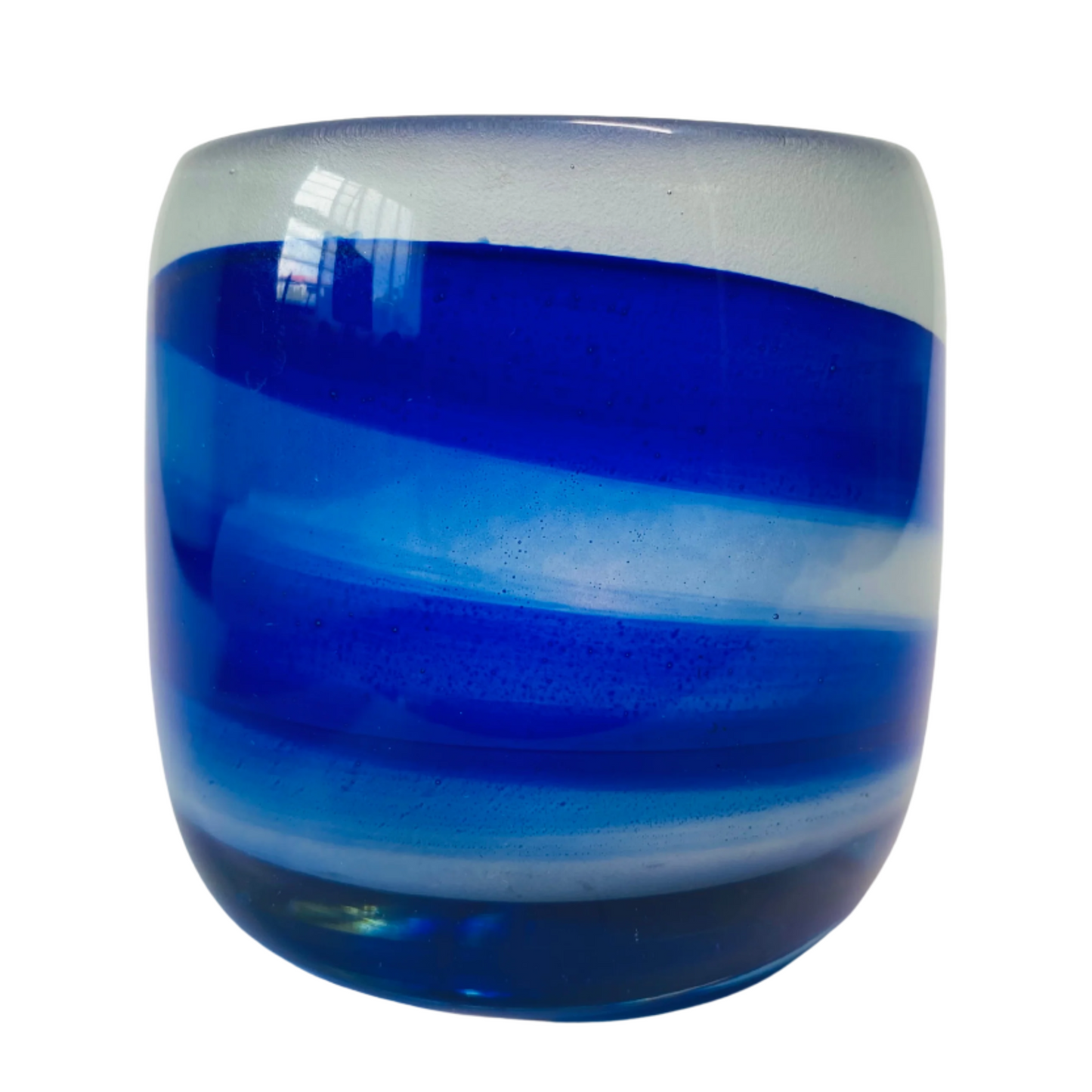 Handcrafted Ocean-Inspired Glass Tea Light Holder