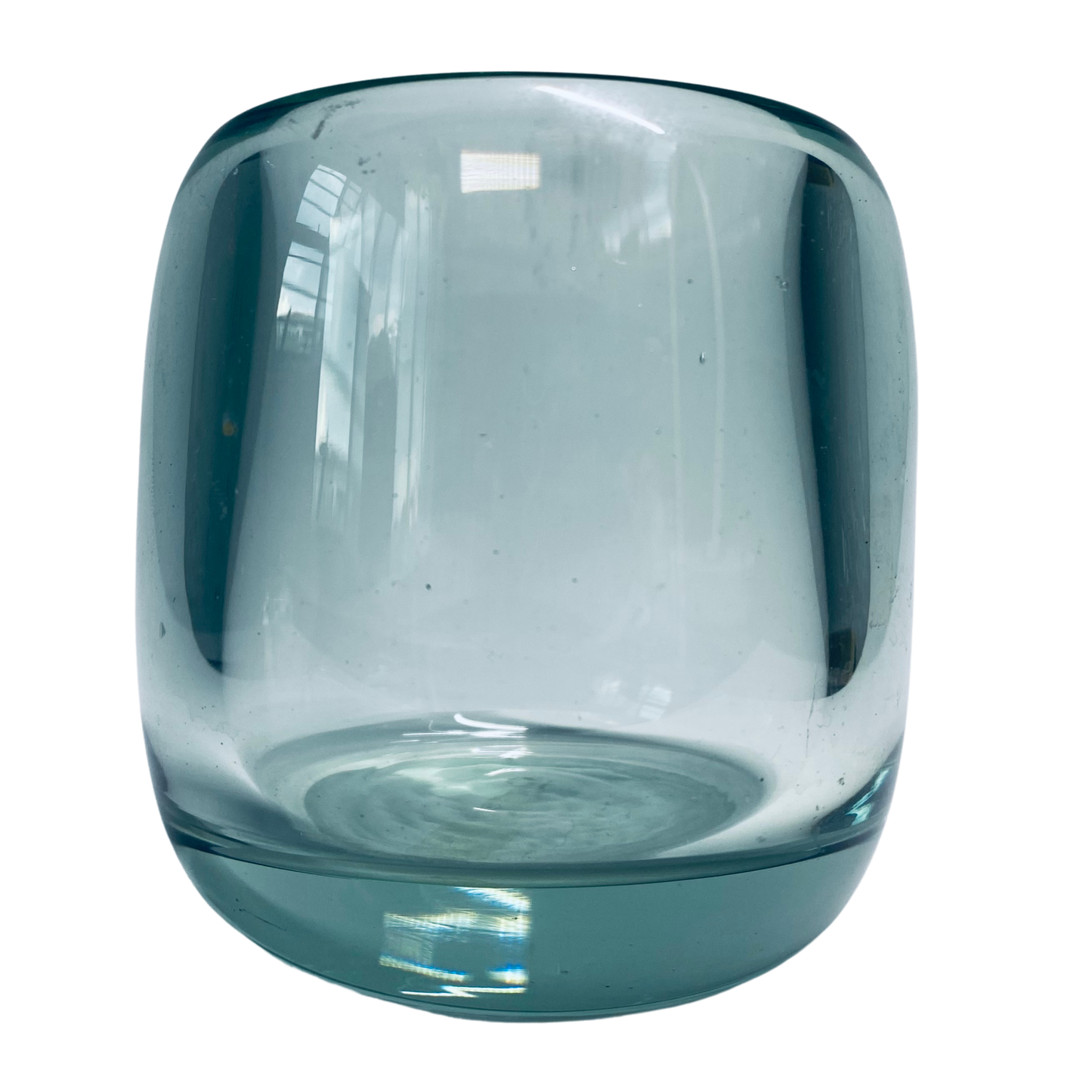 Handcrafted Crystal Clear Glass Tea Light Holder