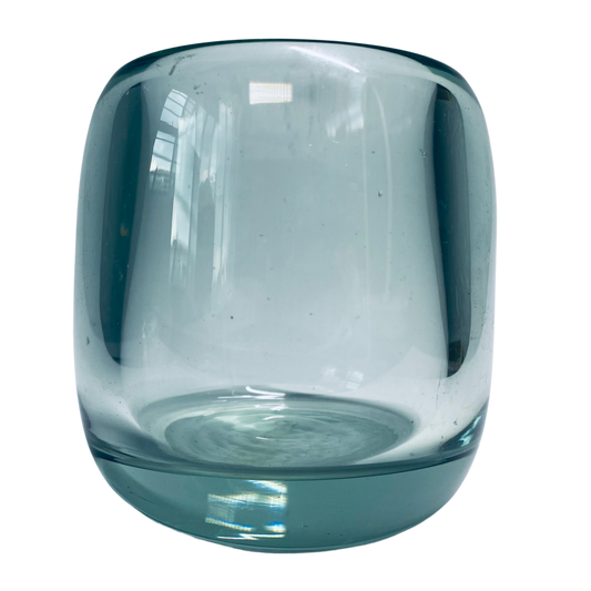 Handcrafted Crystal Clear Glass Tea Light Holder