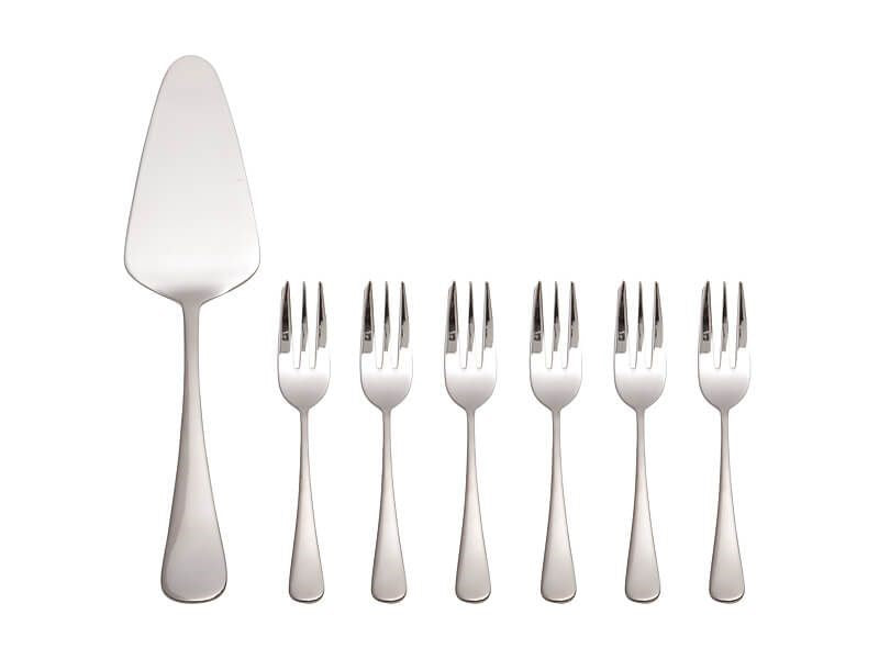 Maxwell & Williams Cosmopolitan Cake Server & Fork Set 7 piece
