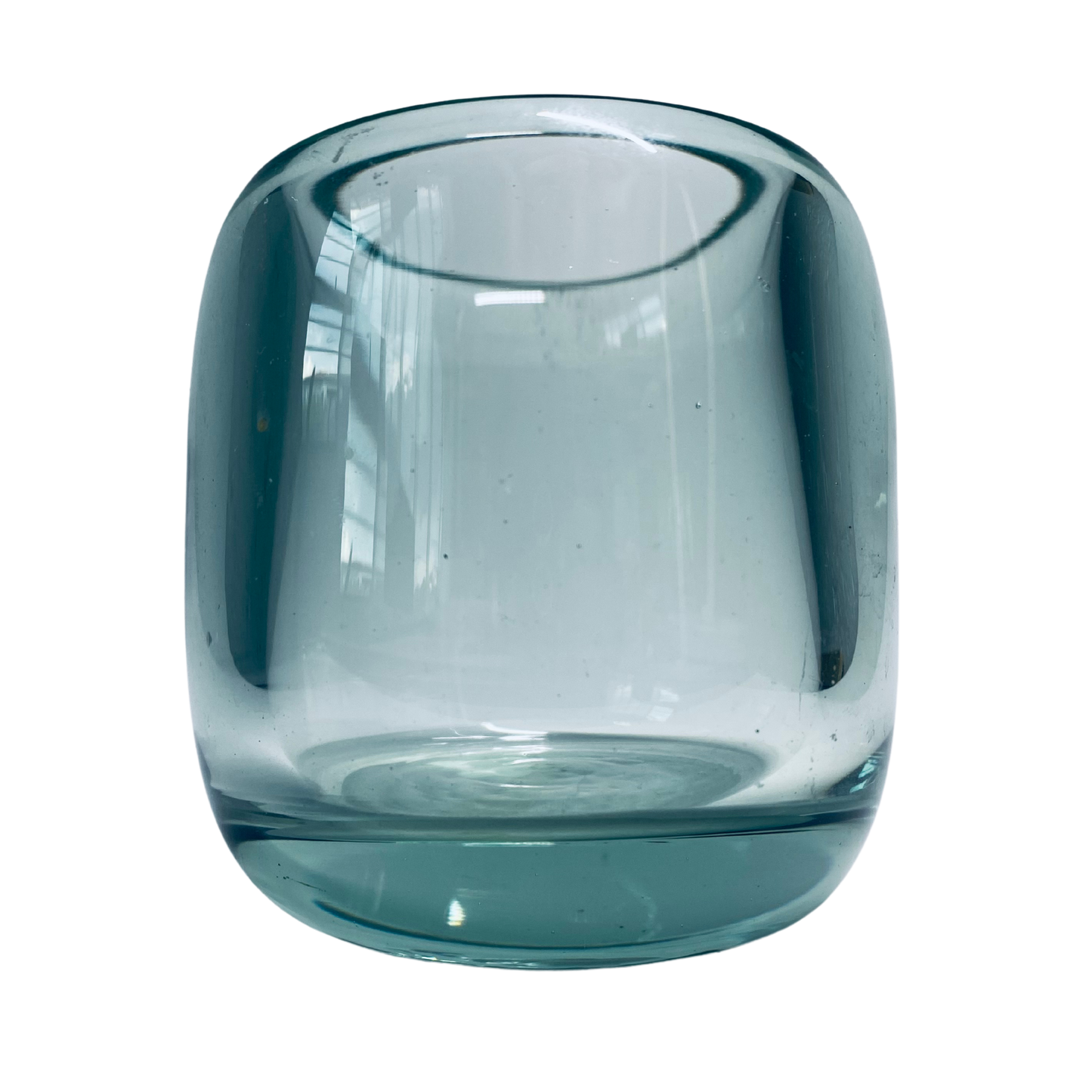 Handcrafted Crystal Clear Glass Tea Light Holder