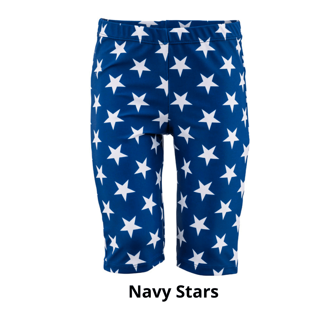 Swim Jammers – Boys Swimwear Navy Stars – Just Jump