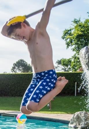 Swim Jammers – Boys Swimwear Navy Stars – Just Jump