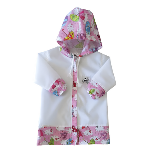 Pink Brollies Raincoat MooMoo Kids
