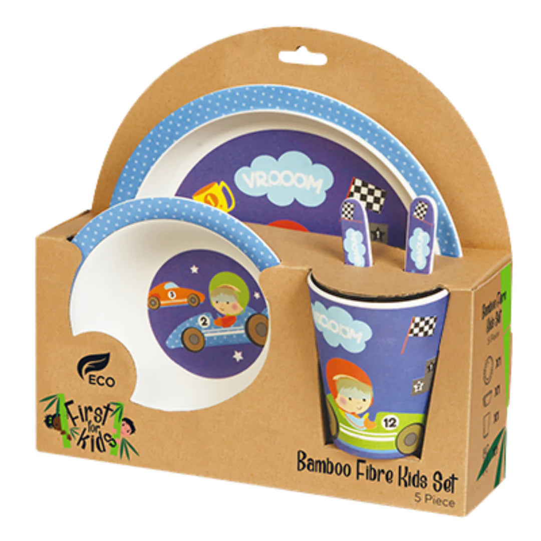 Bamboo Kids 5 Piece Meal Set World