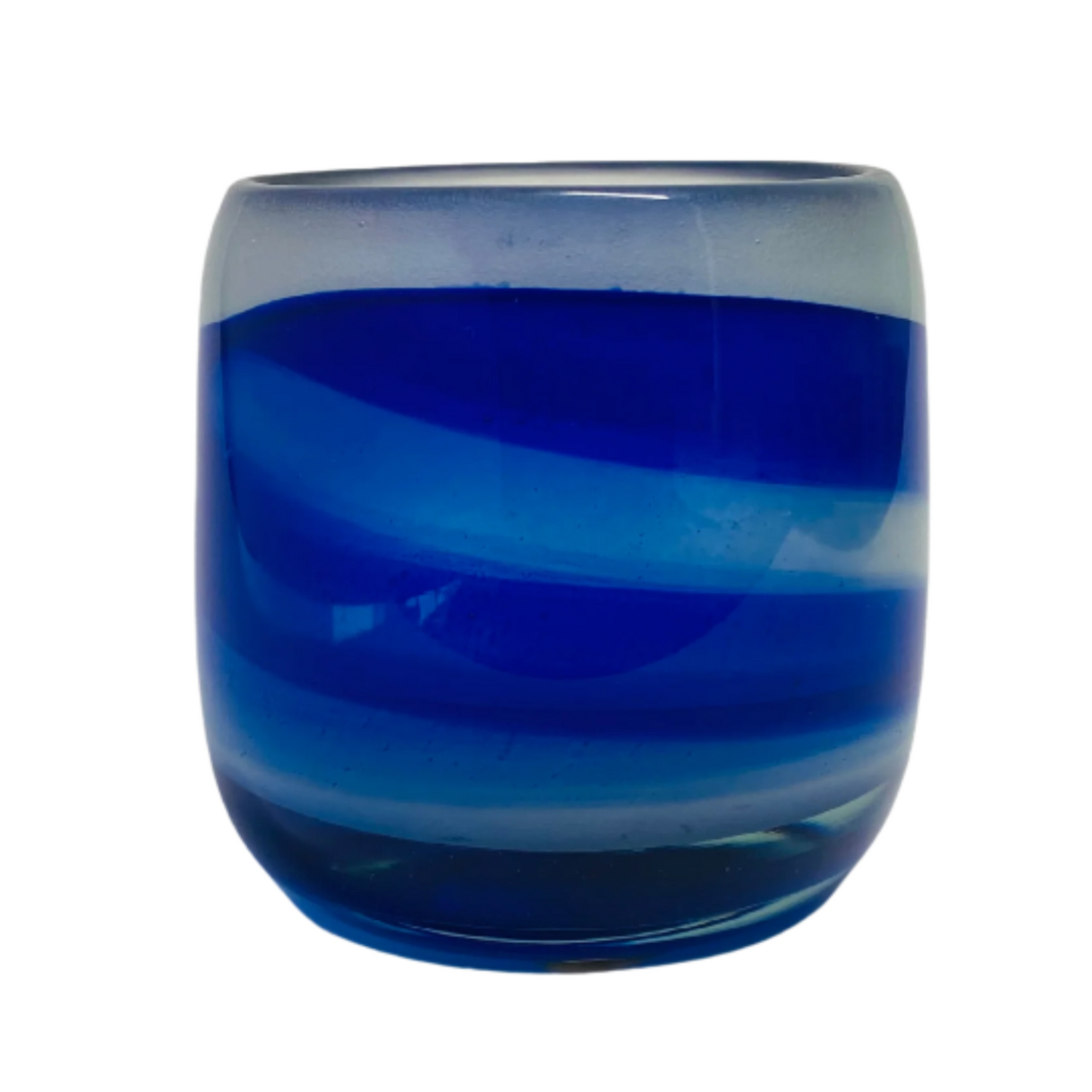 Handcrafted Ocean-Inspired Glass Tea Light Holder